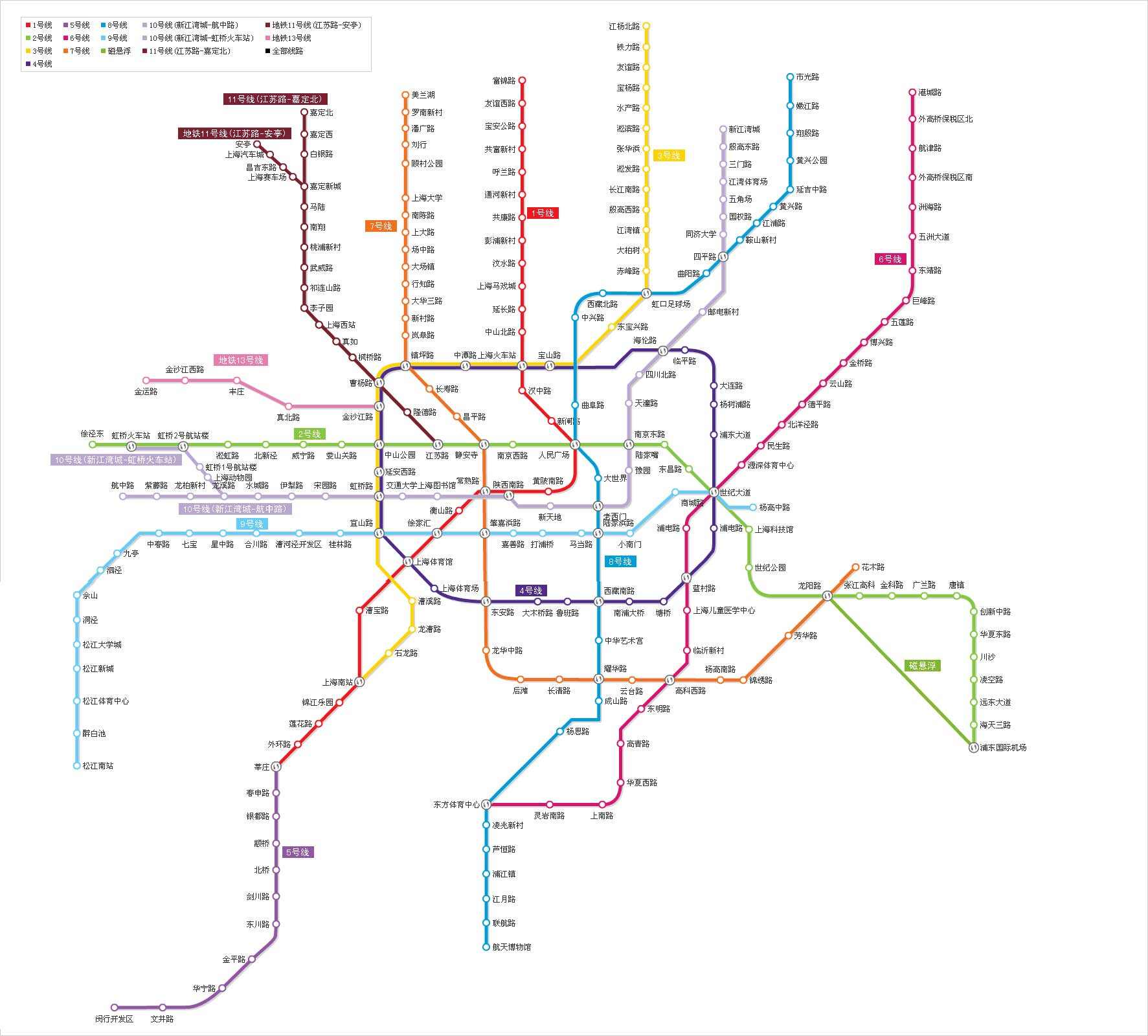 上海地铁最新线路图全面解析